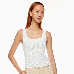 Aritzia Babaton Sculpt Knit Squareneck Tank